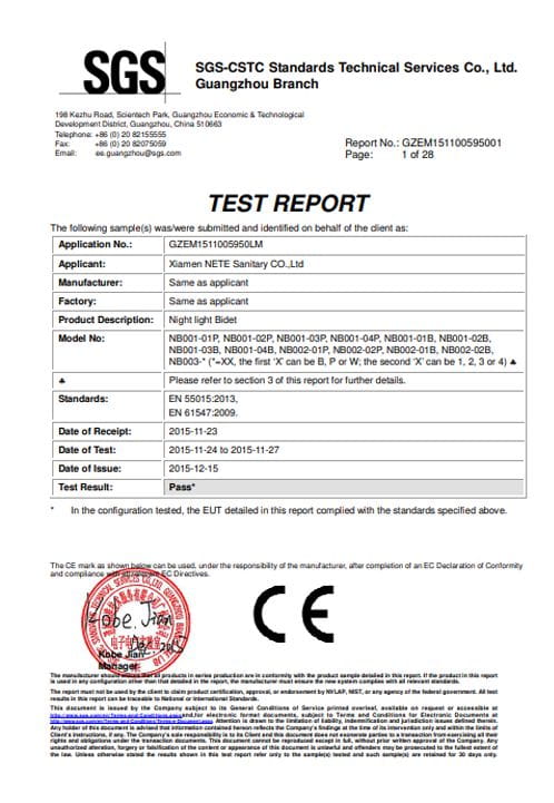 SGS CE Report