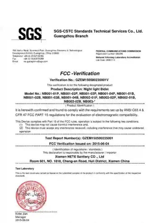 SGS FCC Report