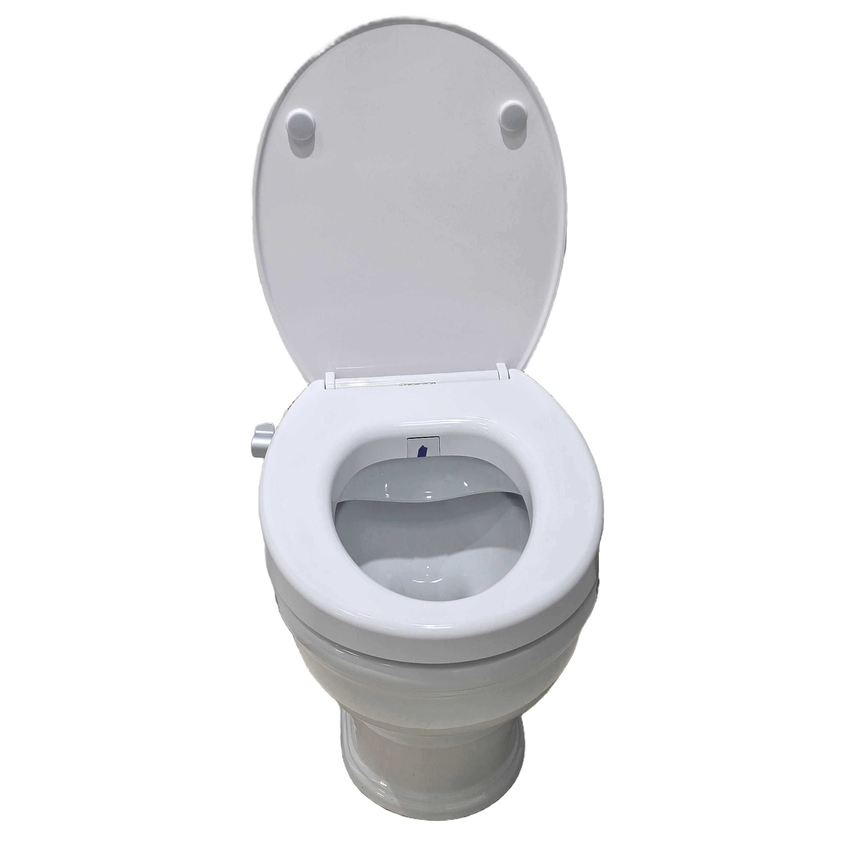 Anti-slip High Load Bearing Raised Toilet Seat, 2.5 Inch Elevated Toilet Seat for Elderly, Assist Easy Standing Up