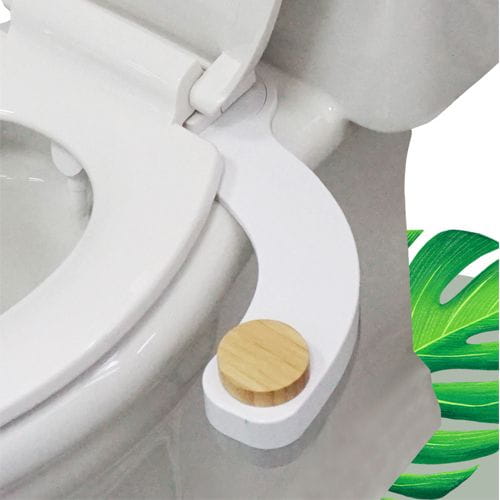 Bamboo Knob Bidet Attachment Double Nozzle
