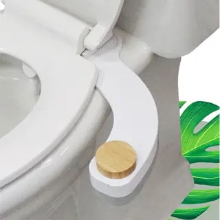 Bamboo Knob Bidet Attachment Double Nozzle