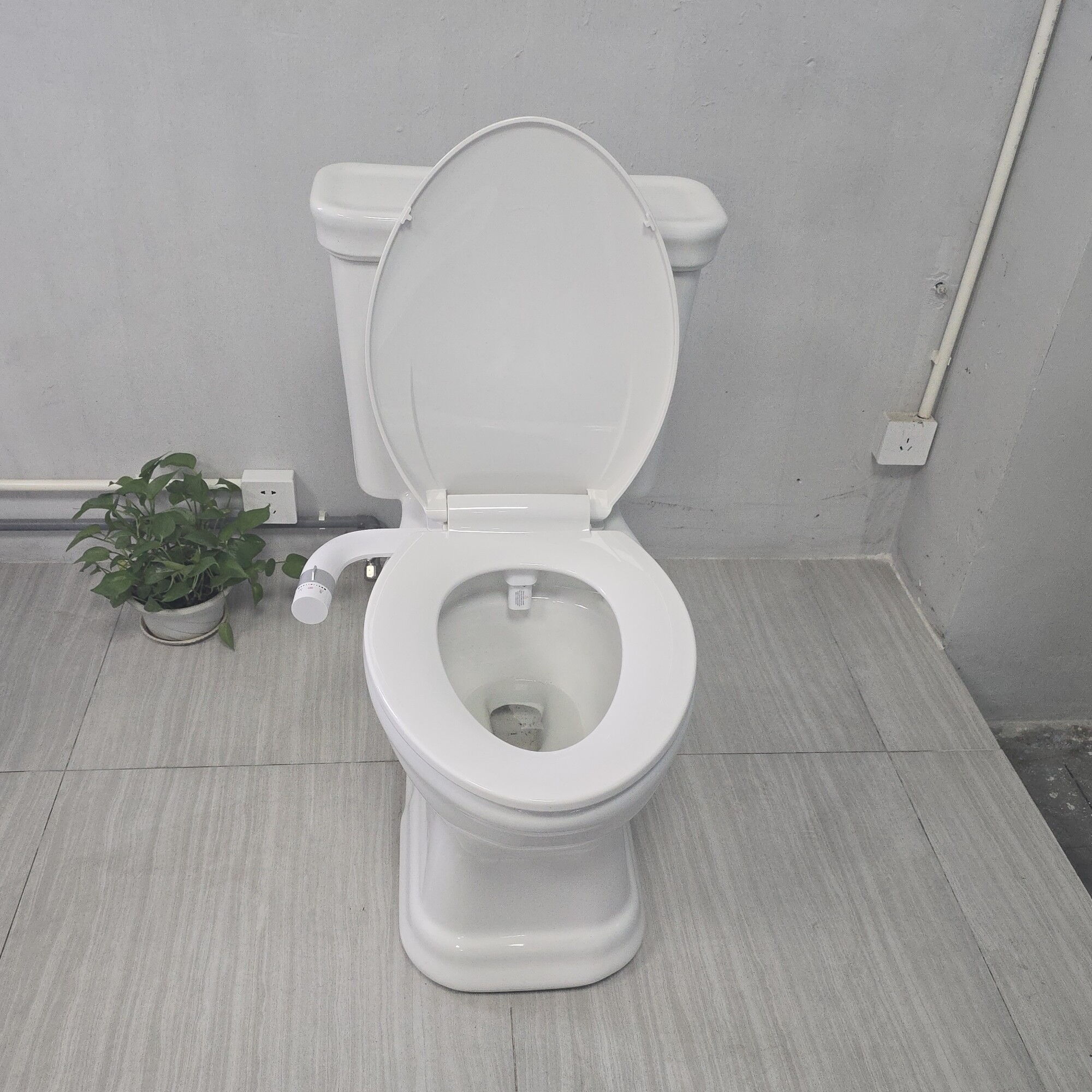 Small Bidet Attachment Dual Nozzle With Nozzle Self-cleaning