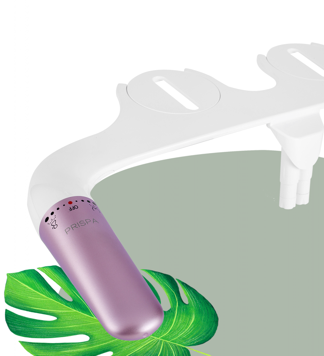 Non-Electric Bidet Toilet Attachment with Dual Sprayer