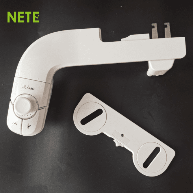 bidet attachment with white button
