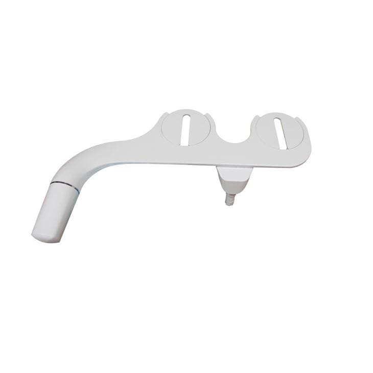 Ultra-Slim Bidet Attachment in White with signal Nozzle