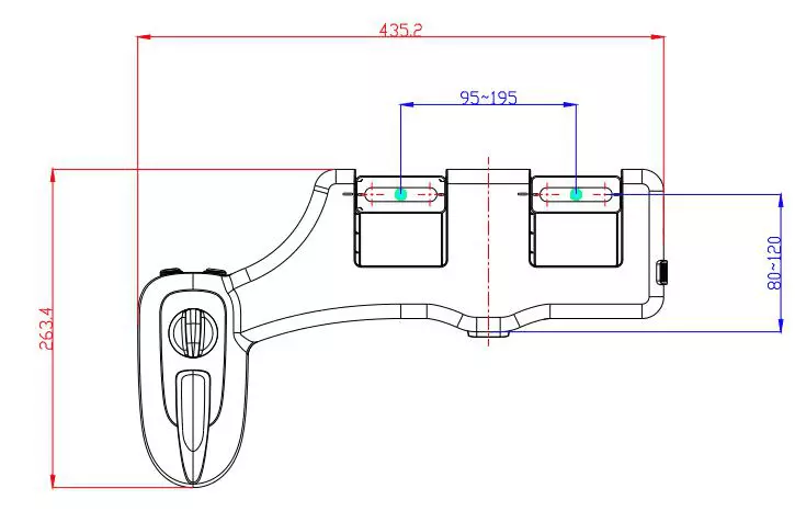 ABS Single Nozzle Bidet Attachment Specifications