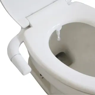 Ultra-Slim Bidet Attachment in White with signal Nozzle