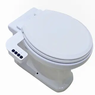Two-In-One Bidet Combination With O Shape Toilet Seat for Bathroom for Space Saving