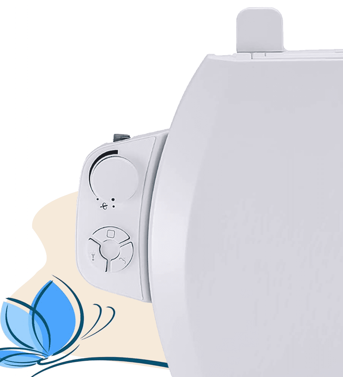American Elongated Standard Bidet Seat, Press-button bidet