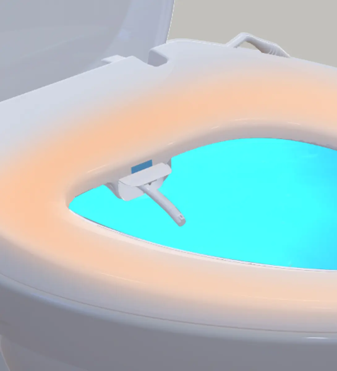 Electric Toilet Bidet Seat Soft Close Heated Toilet Lid With Cover