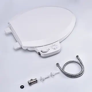 Dual Nozzle Manual Bidet Toilet Seat for Elongated Toilets