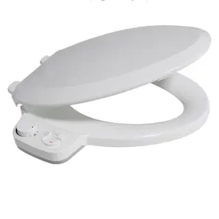 Dual Nozzle Manual Bidet Toilet Seat for Elongated Toilets