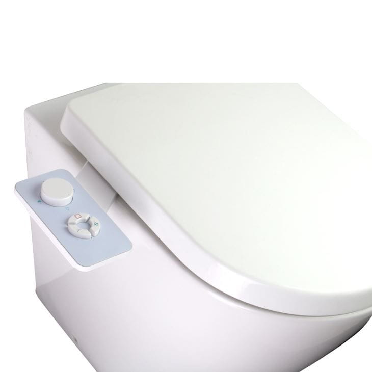 Non-Electrical Black Acrylic Panel Bidet