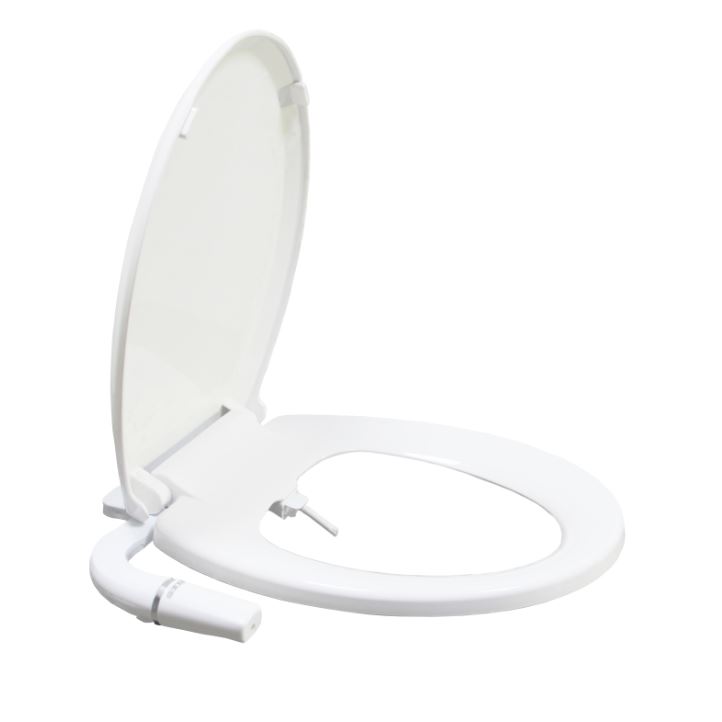 NETE Bidet Toilet Seat Dual Nozzle Wash for Round Toilet