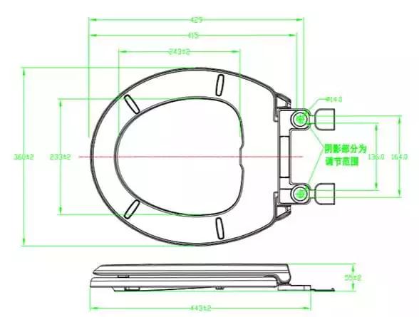 Dimension Of Toilet Seat Cover