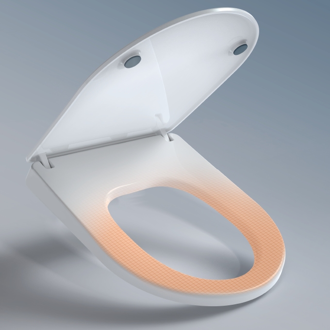 Dual Nozzle With Self-Cleaning For Bidet Toilet Seat
