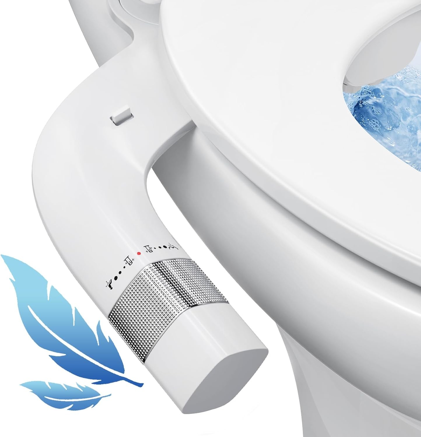 Ultra-Slim Bidet Attachment for Toilet