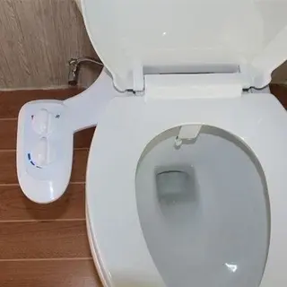 ABS Manual Bidet with Plastic Valve, Plastic Round Knobs