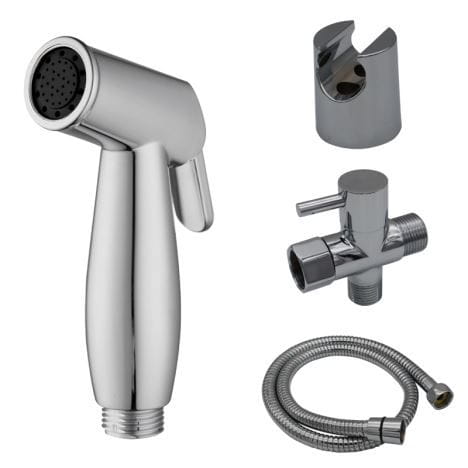 Plastic Chromed Sprayer Bidet Attachment for Toilets