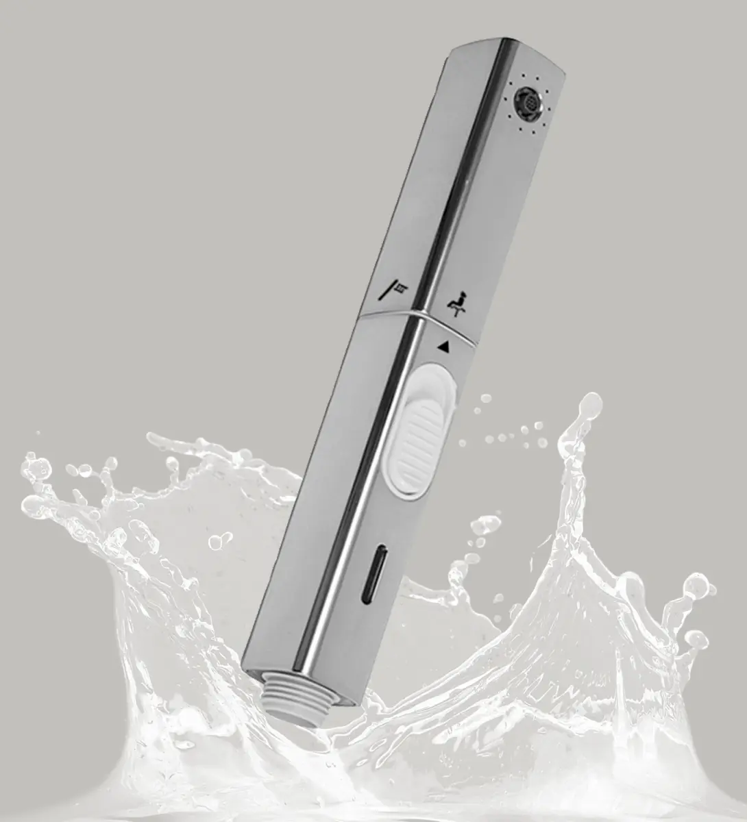 Chrome toilet mounted handheld bidet sprayer