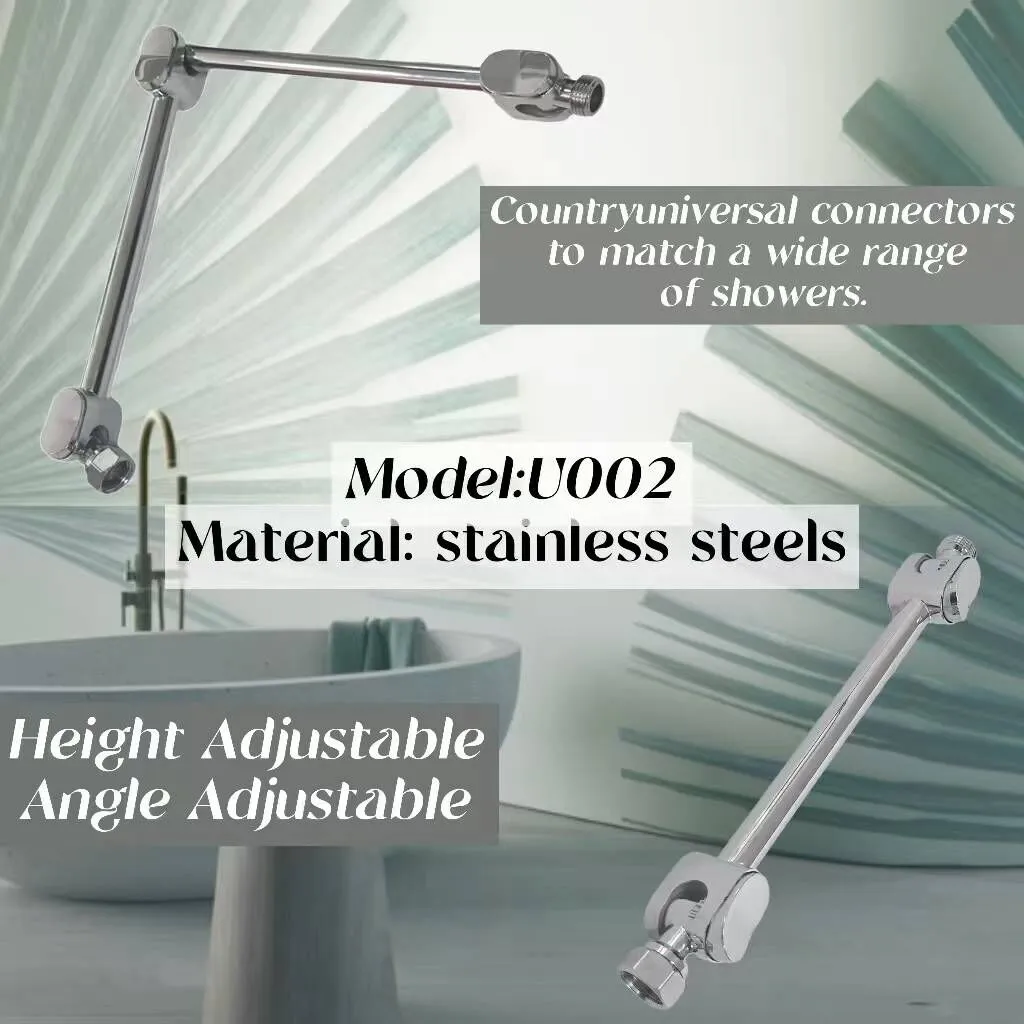 Easy installation shower arm stainless steel Angle adjustable