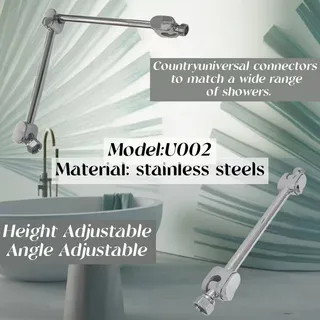 Easy installation shower arm stainless steel Angle adjustable