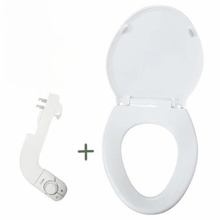 Cold Water Quick Release Toilet Seat Two-In-One Bidet Toilet Seat V Shape One-Key Detachable NEW