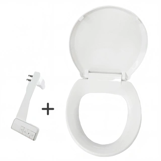 O Shaped PP+ABS Quick Release Toilet Seat Cover Is Congruent with the Sanitary Cleaner and Features a Design