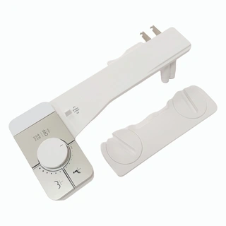 Bidet Easy to Instal Non-electric Adjustable Angle Dual Nozzle Cold Water Spray Bidet Toilet Seat Attachment for Toilet
