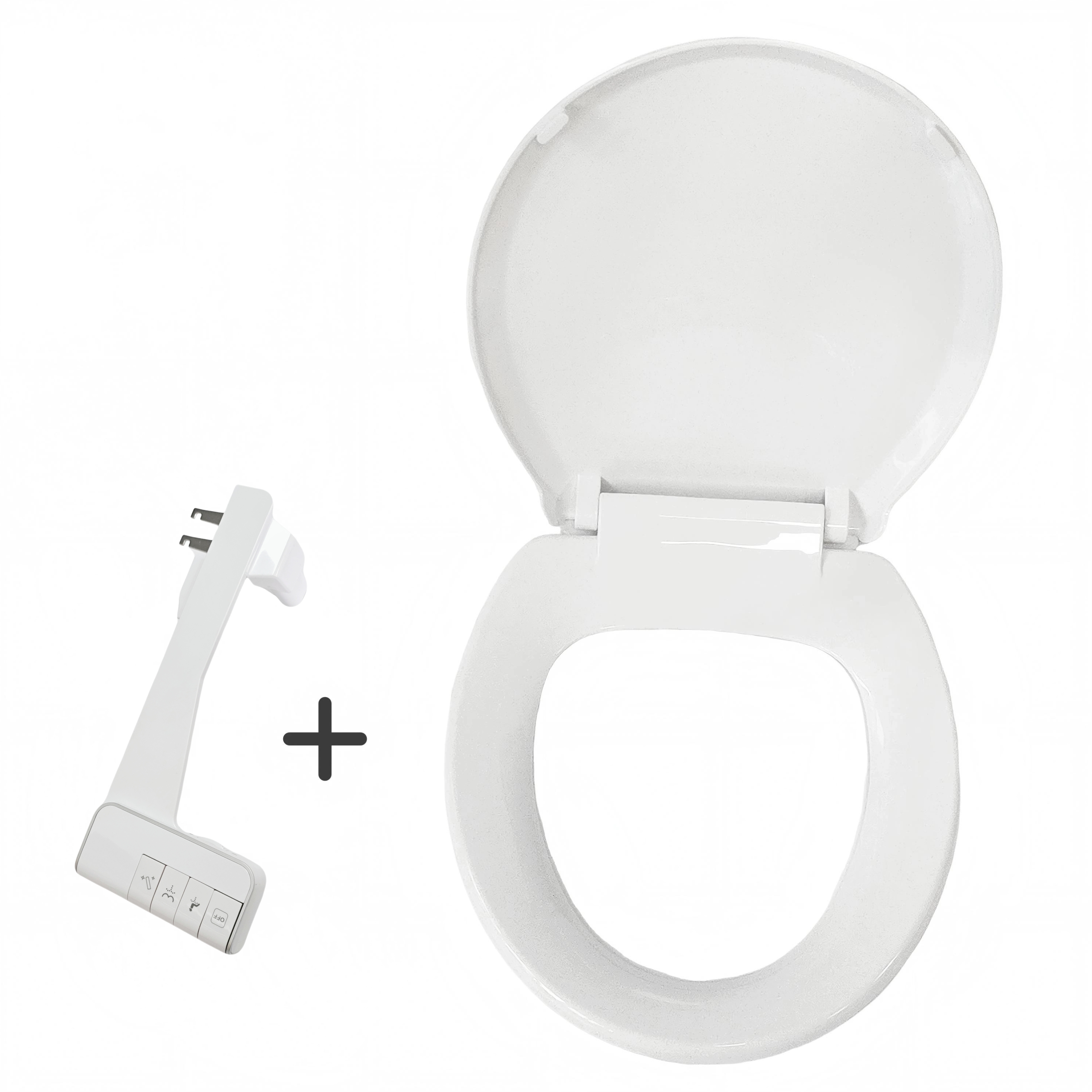 O Shaped PP+ABS Quick Release Toilet Seat Cover Is Congruent with the Sanitary Cleaner and Features a Design