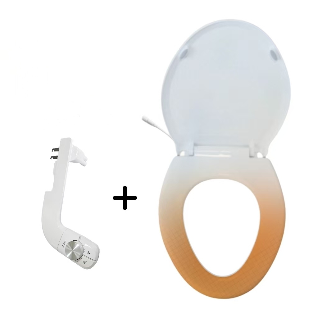 NEW Two-In-One With V Shape Heated Toilet Seat PP+ABS Bathroom Self Cleaning Slow-Close Toilet Seat Dual Nozzles NEW Two-In-One With V Shape Heated Toilet Seat PP+ABS Bathroom Self Cleaning Slow-Close Toilet Seat Dual Nozzles