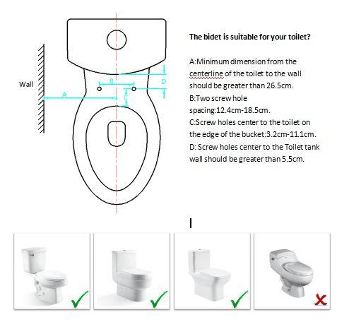 The Bidet is Suitable for Your Toilet