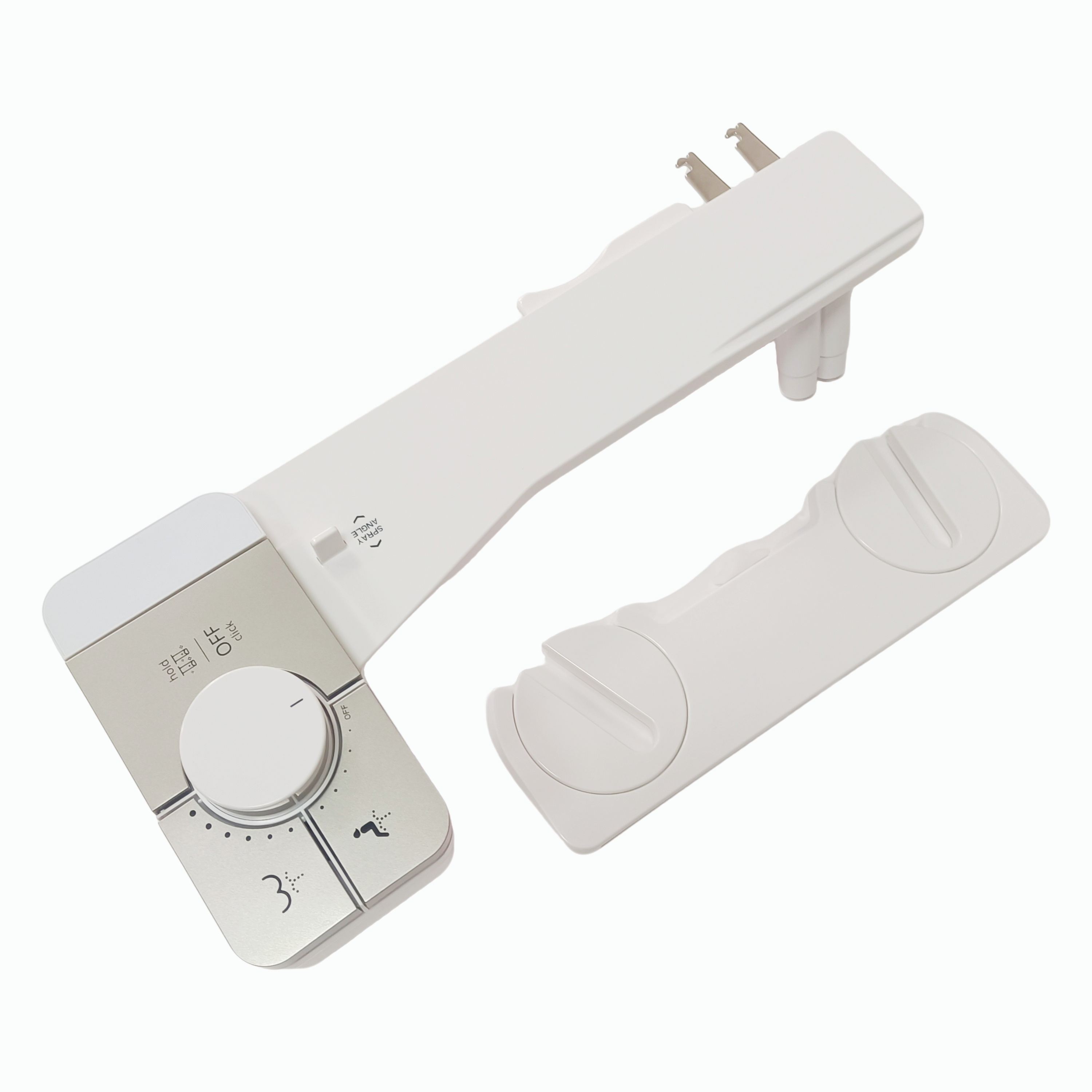 Bidet Easy to Instal Non-electric Adjustable Angle Dual Nozzle Cold Water Spray Bidet Toilet Seat Attachment for Toilet Bidet Easy to Instal Non-electric Adjustable Angle Dual Nozzle Cold Water Spray Bidet Toilet Seat Attachment for Toilet