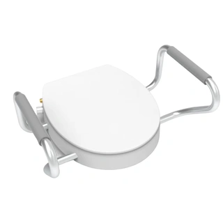 Anti-slip High Load Bearing Raised Toilet Seat for Elderly Assist Easy Standing up