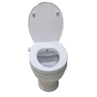 Anti-slip High Load Bearing Raised Toilet Seat, 2.5 Inch Elevated Toilet Seat for Elderly, Assist Easy Standing Up