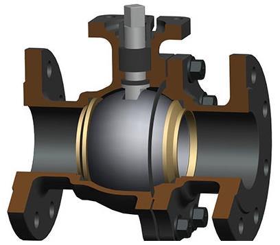The structure picture of the ball valve