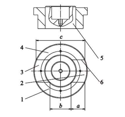 Four-piece core-pulling trunnion assembly
