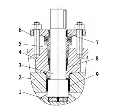The valve stem support and guiding structure The valve stem support and guiding structure