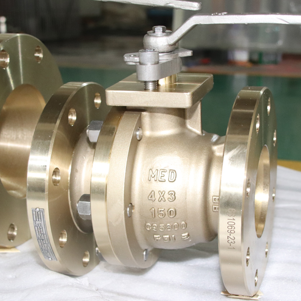Bronze ASTM B148 C95800 Ball Valve, 4 X 3 Inch, 150 LB