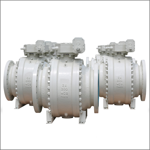 Flanged Trunnion Ball Valve, 26 Inch, 1500 LB, API 6D, RF