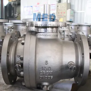 ASTM A351 CF8M Ball Valve, 6 Inch, 150 LB, API 6D, RF