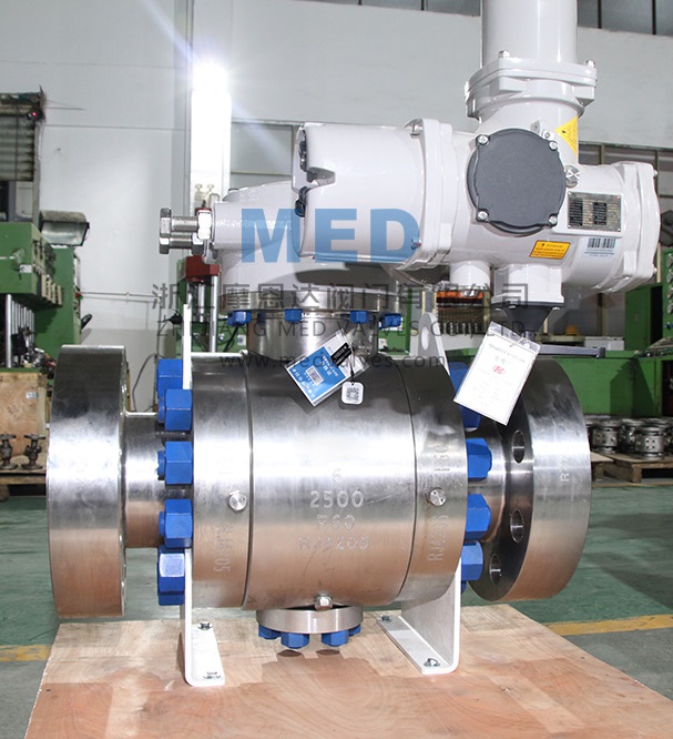 ASTM A182 F60 Ball Valve, 6 Inch, 2500 LB, API 6D
