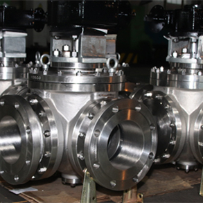 Pneumatic Actuated Three Way Ball Valve