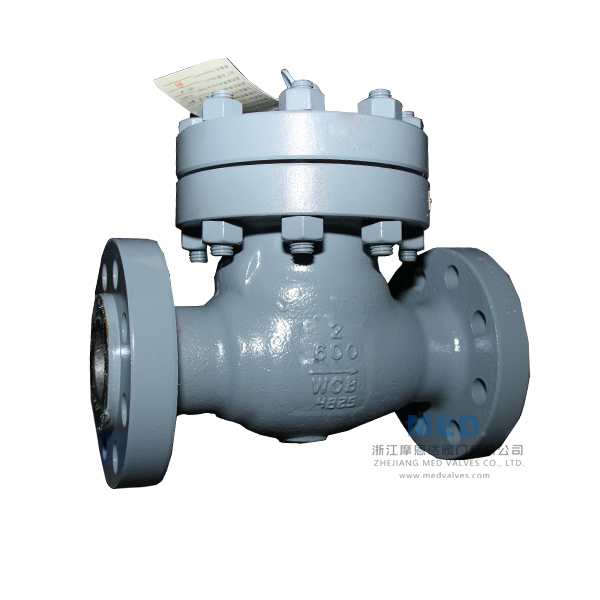 2 Inch 600 LB Swing Check Valve, ASTM A216 WCB, RF, API 6D