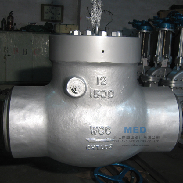 ASTM A216 WCC Swing Check Valve, API 6D, 12 Inch, 1500 LB