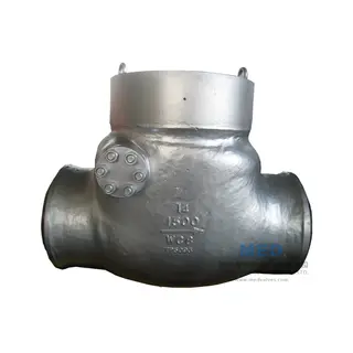 Cast Steel Swing Check Valve, 14 Inch, 1500 LB, RF End