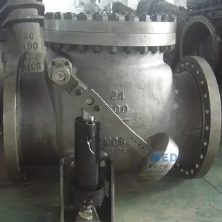 24 Inch 300 LB Swing Check Valve, ASTM A216 WCB, API 6D