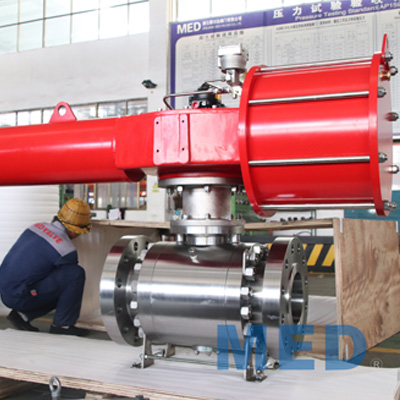API 6D Pneumatic Actuated Ball Valve, 8 IN, CL900, A182 F51