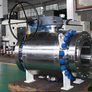 ASTM A105 Trunnion Ball Valve, 16 Inch, 900 LB, API 6D, RF
