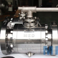 Gear Operated Ball Valve, ASTM A105, API 6D, 4 Inch, 300 LB